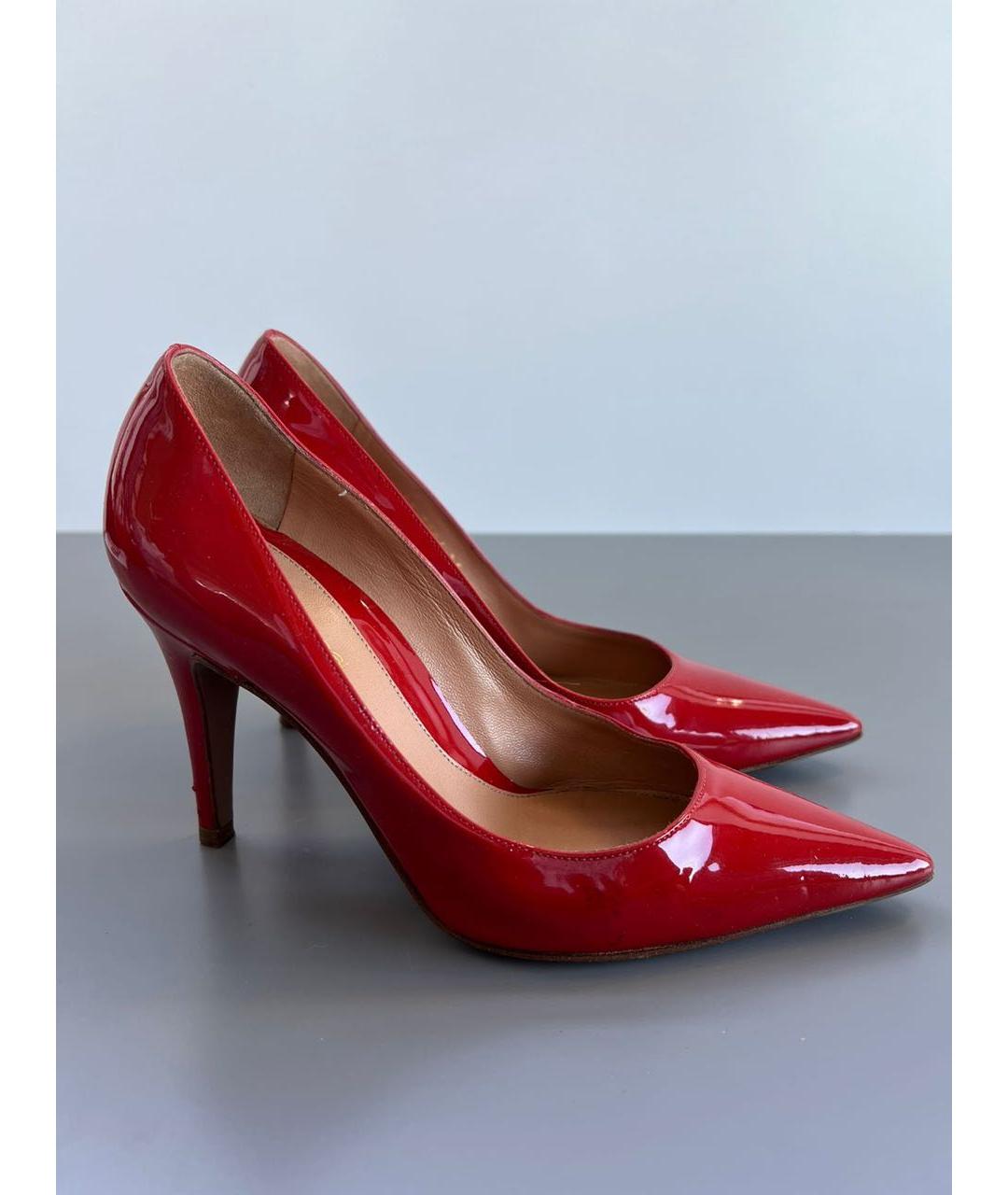 SERGIO ROSSI Красные туфли из лакированной кожи, фото 9