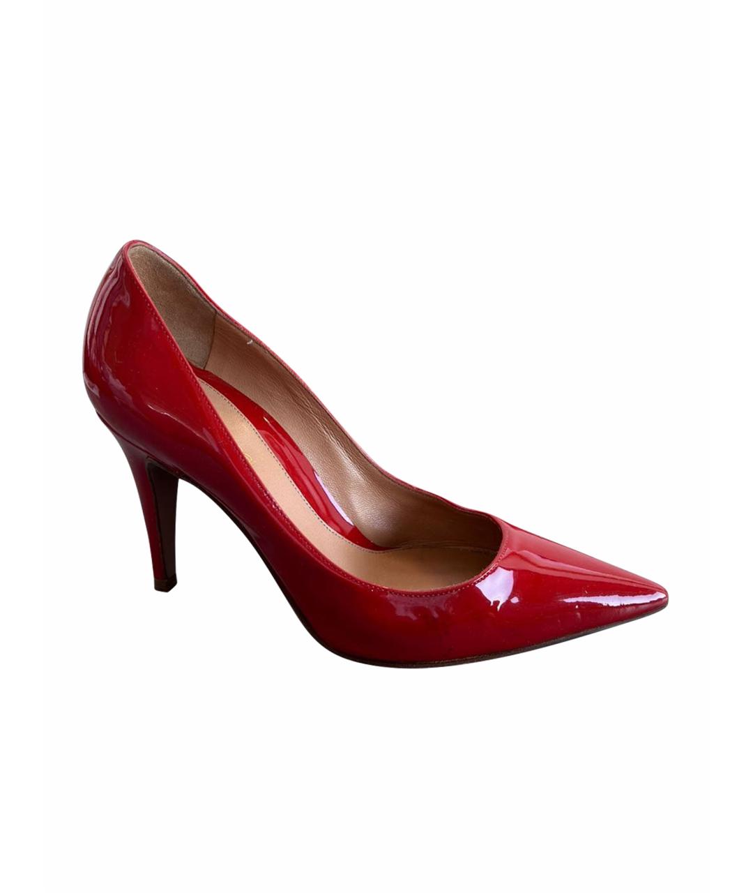 SERGIO ROSSI Красные туфли из лакированной кожи, фото 1