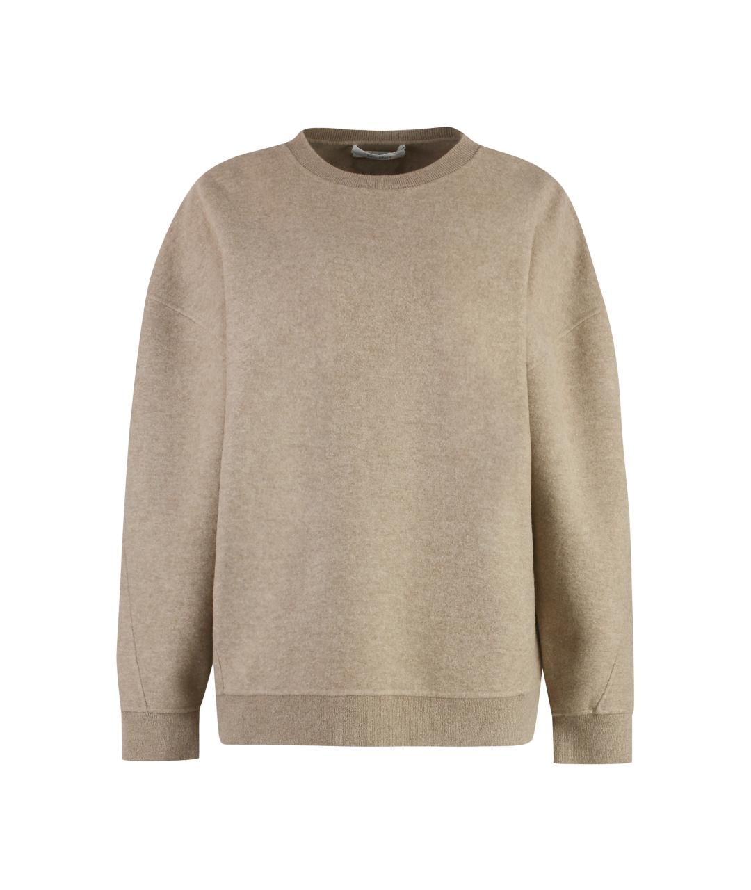 MAX MARA Бежевый шерстяной джемпер / свитер, фото 1