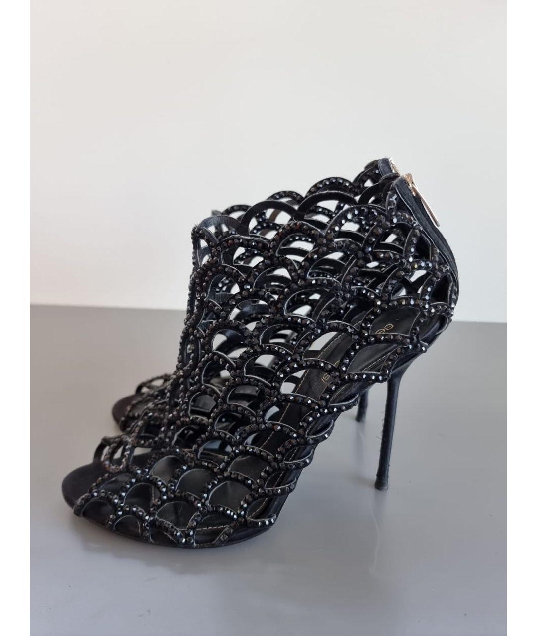SERGIO ROSSI Черные ботильоны, фото 3