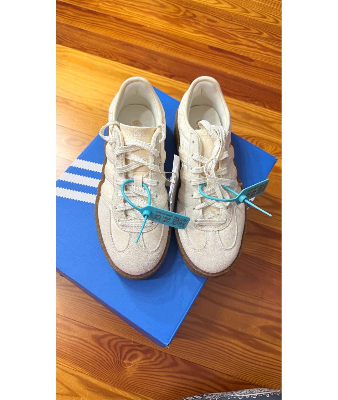 ADIDAS Бежевые замшевые кеды, фото 2