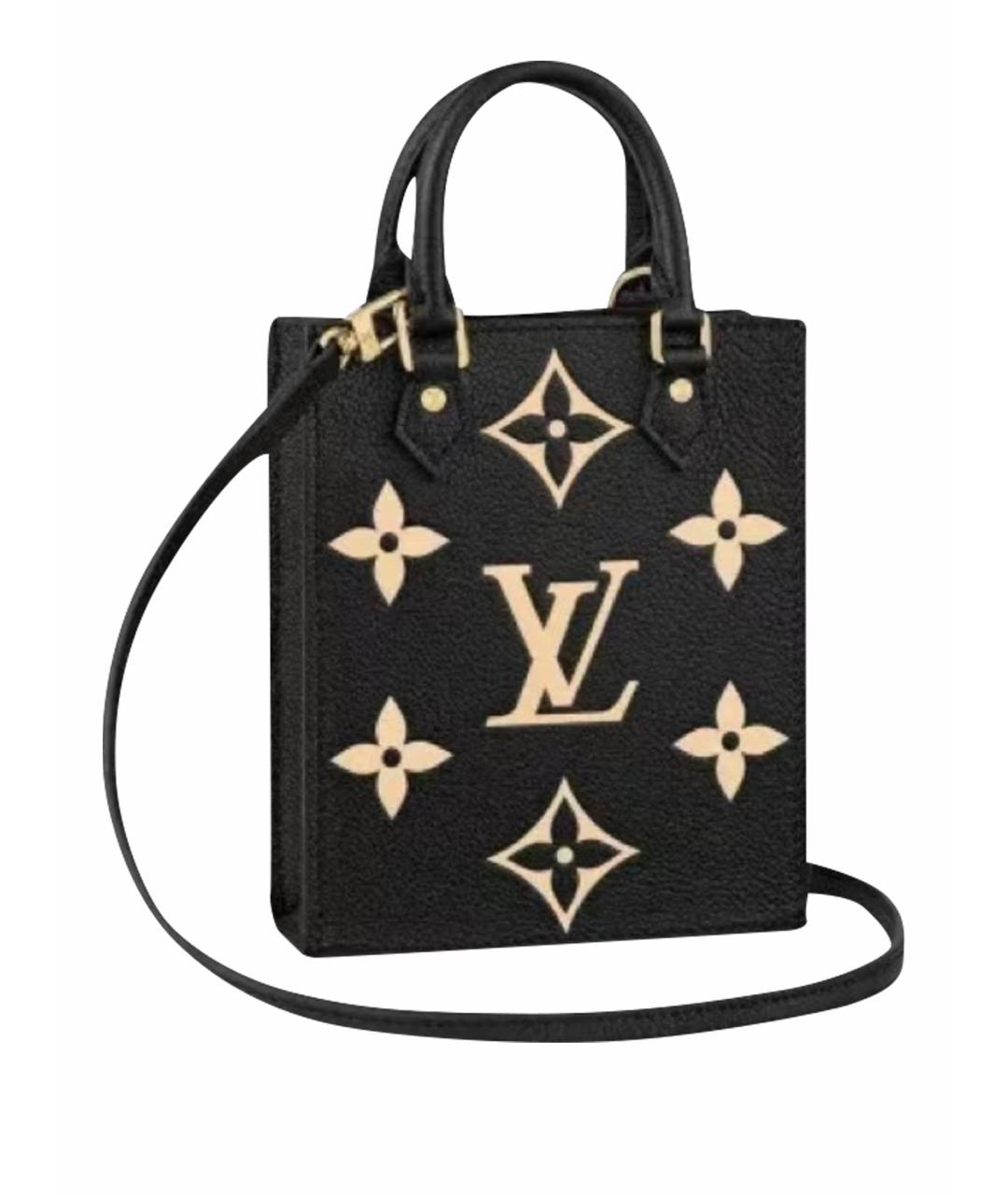 LOUIS VUITTON Черная кожаная сумка через плечо, фото 1