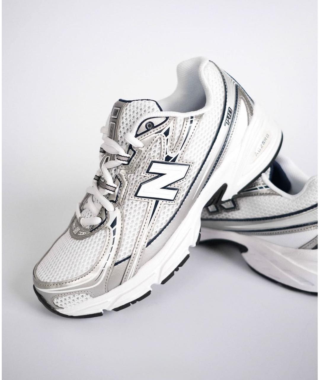 NEW BALANCE Белые текстильные кроссовки, фото 6