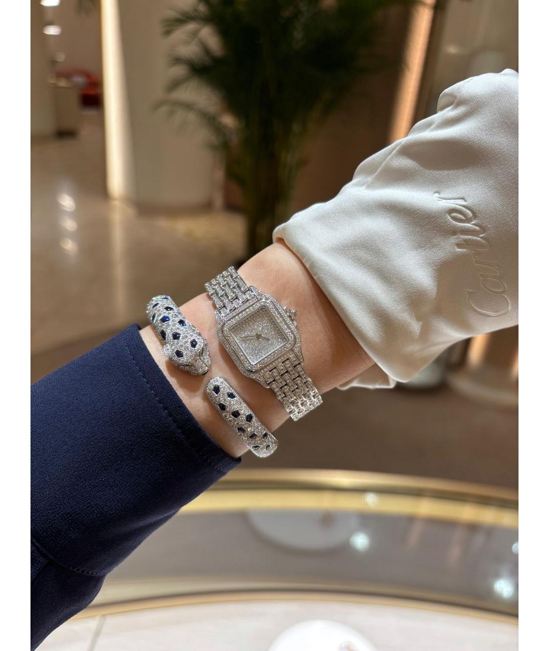 CARTIER Серебряные часы из белого золота, фото 2