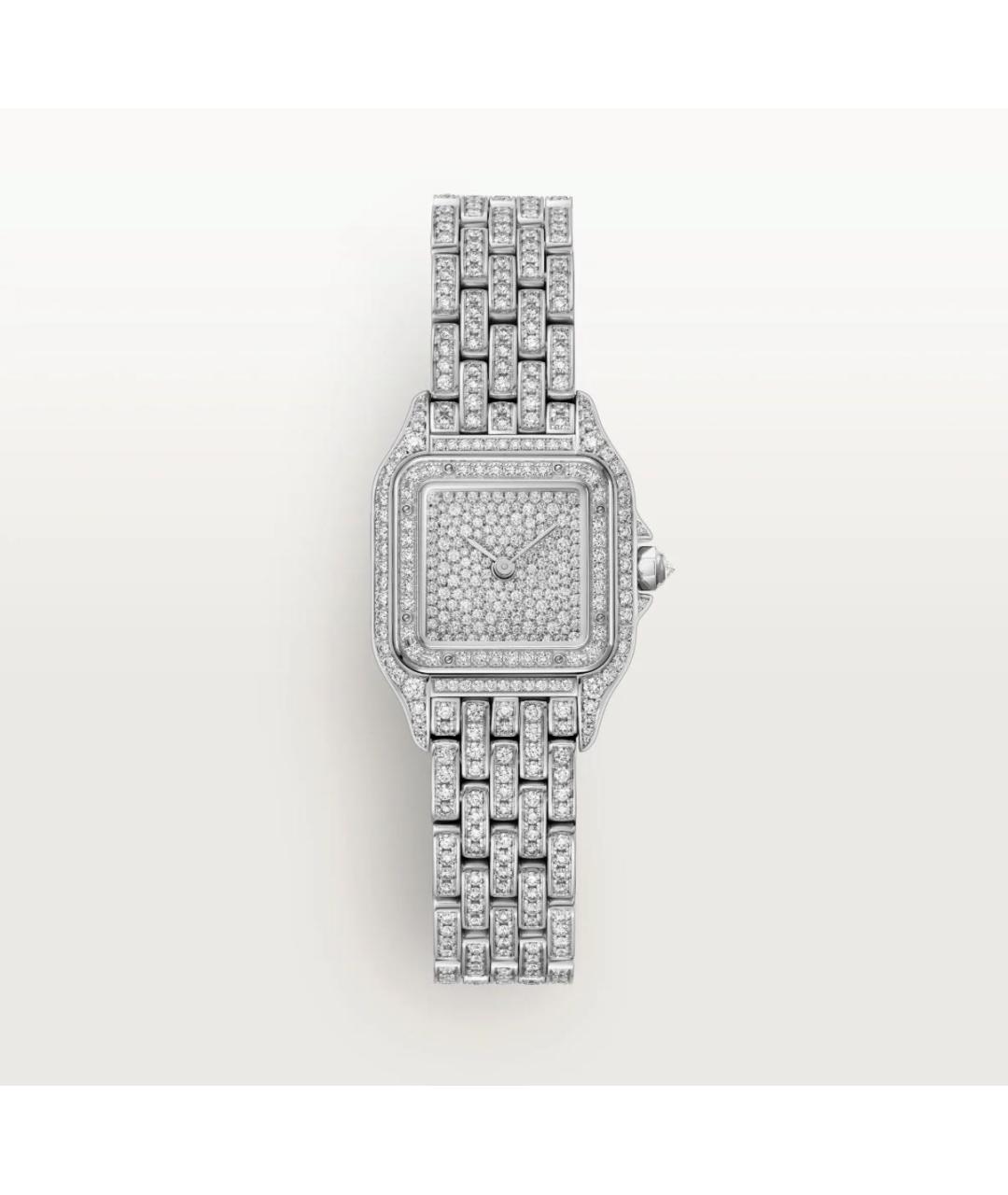 CARTIER Серебряные часы из белого золота, фото 4