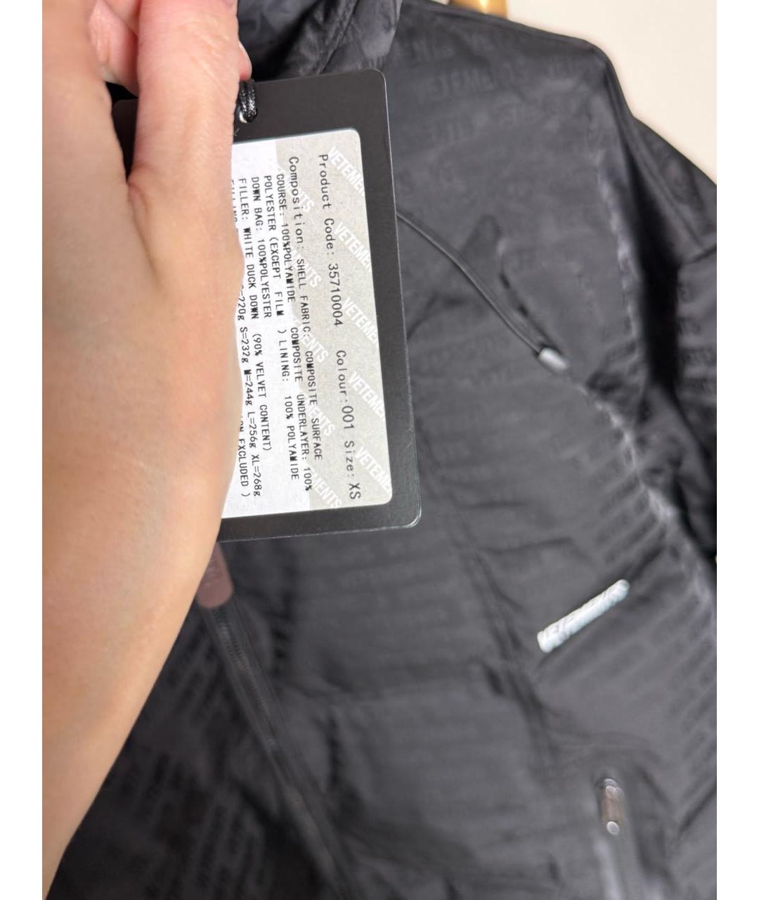 VETEMENTS Черная куртка, фото 6