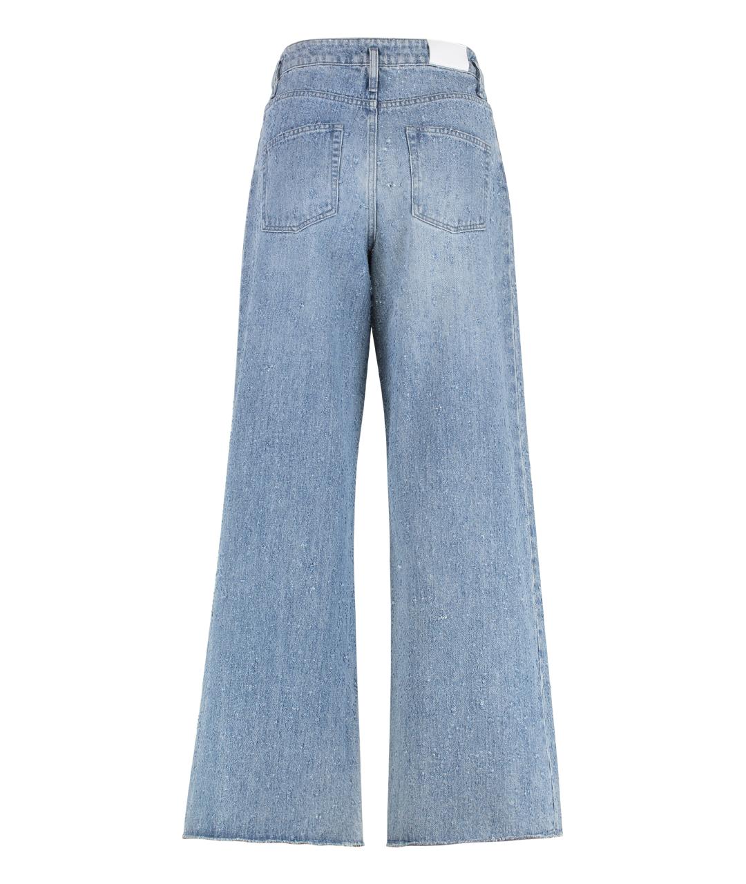 HALFBOY Голубые хлопковые джинсы клеш, фото 2