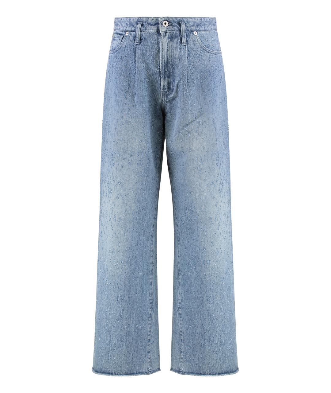 HALFBOY Голубые хлопковые джинсы клеш, фото 1