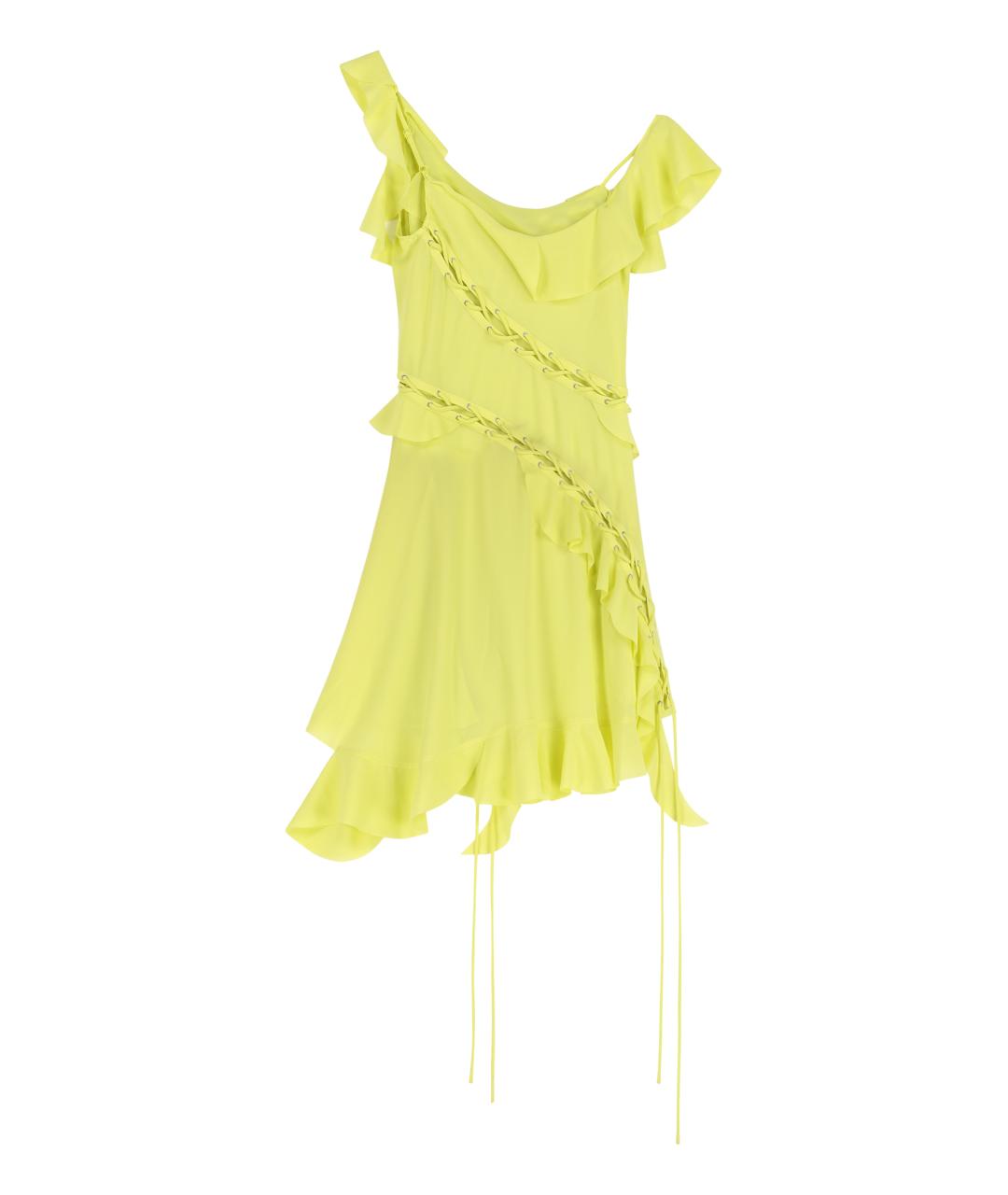 ACNE STUDIOS Зеленые полиэстеровое повседневное платье, фото 2