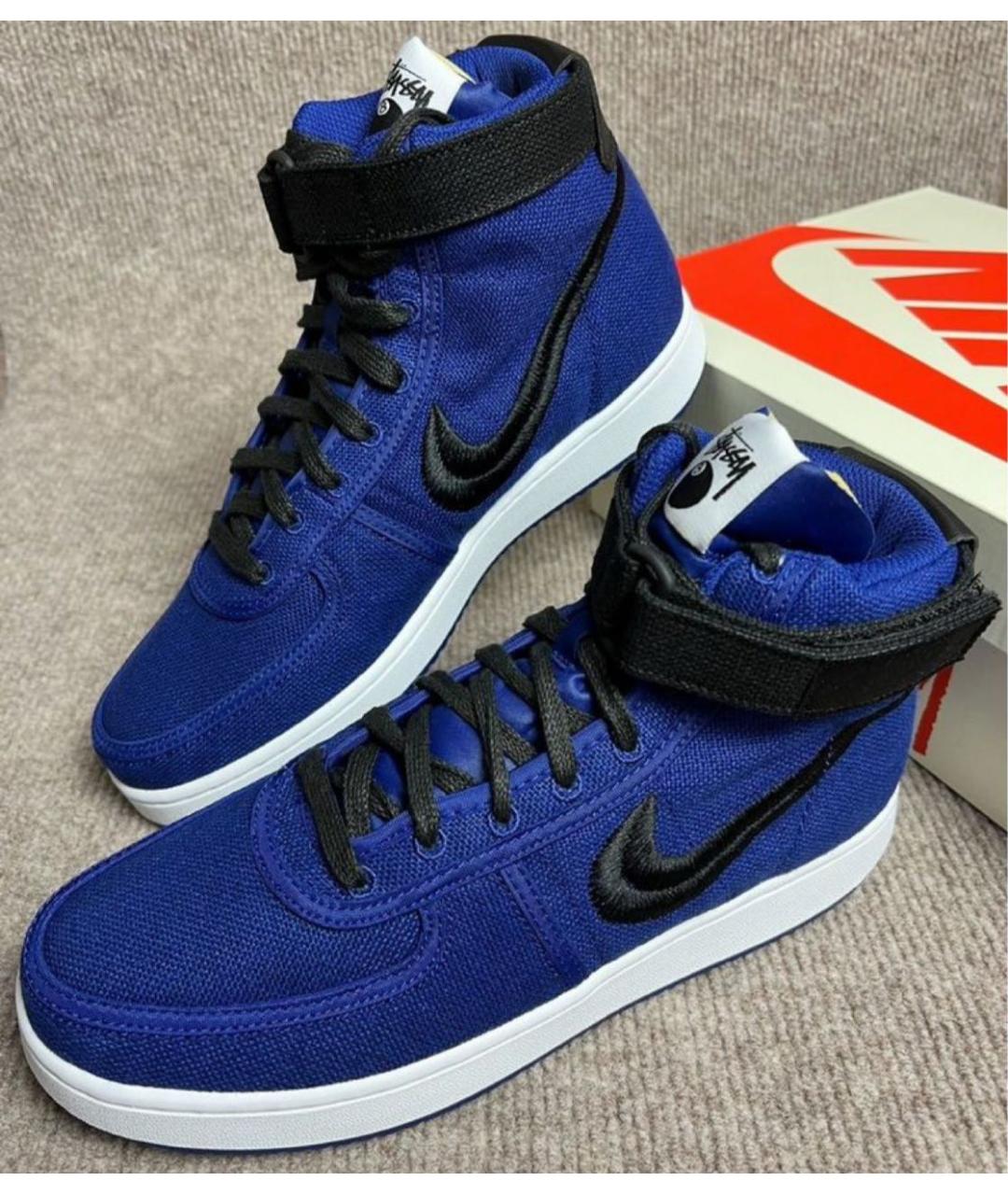 STUSSY Синие высокие кроссовки / кеды, фото 6