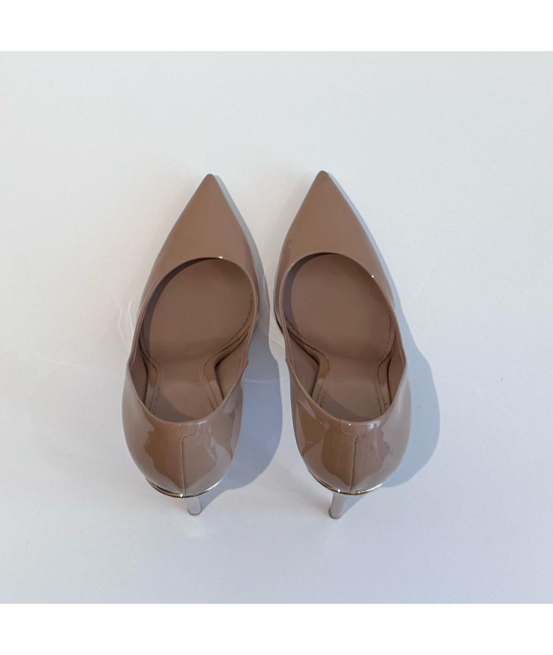 LOUIS VUITTON Бежевые кожаные туфли, фото 3