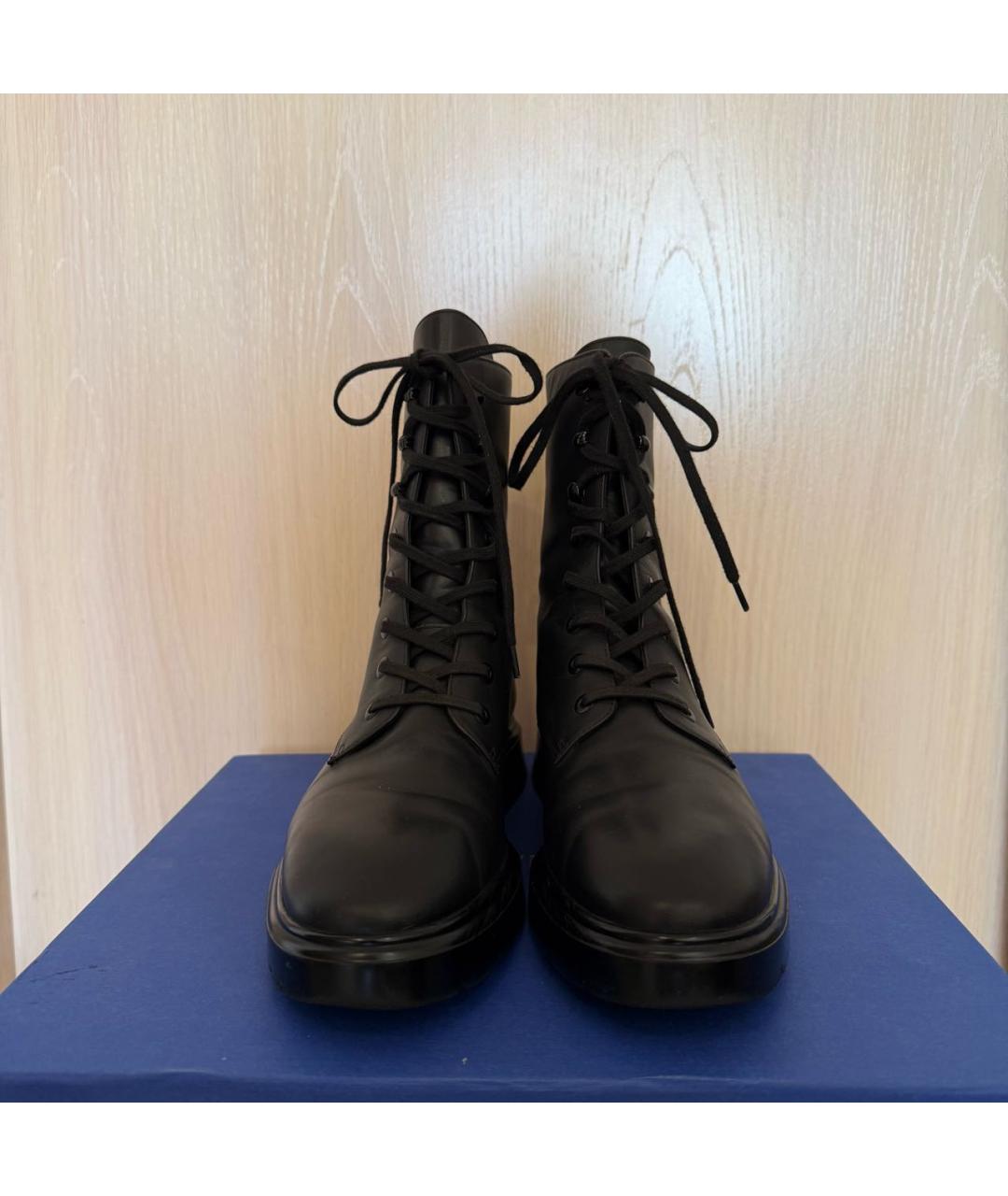 STUART WEITZMAN Черные кожаные ботинки, фото 2