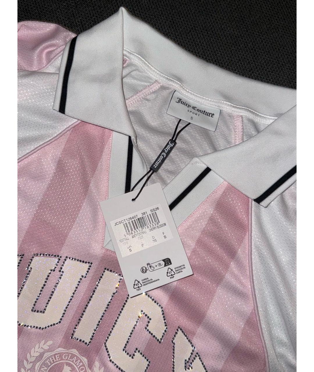 JUICY COUTURE Розовая футболка, фото 4