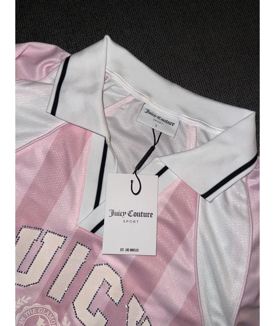 JUICY COUTURE Розовая футболка, фото 3