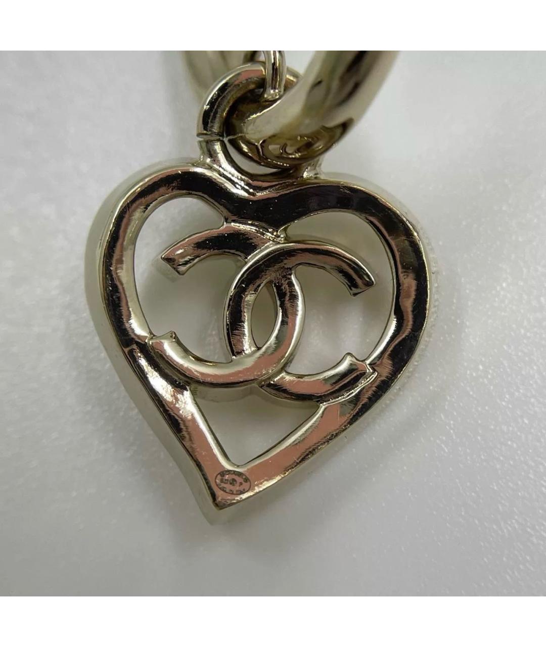 CHANEL Золотые металлические серьги, фото 6