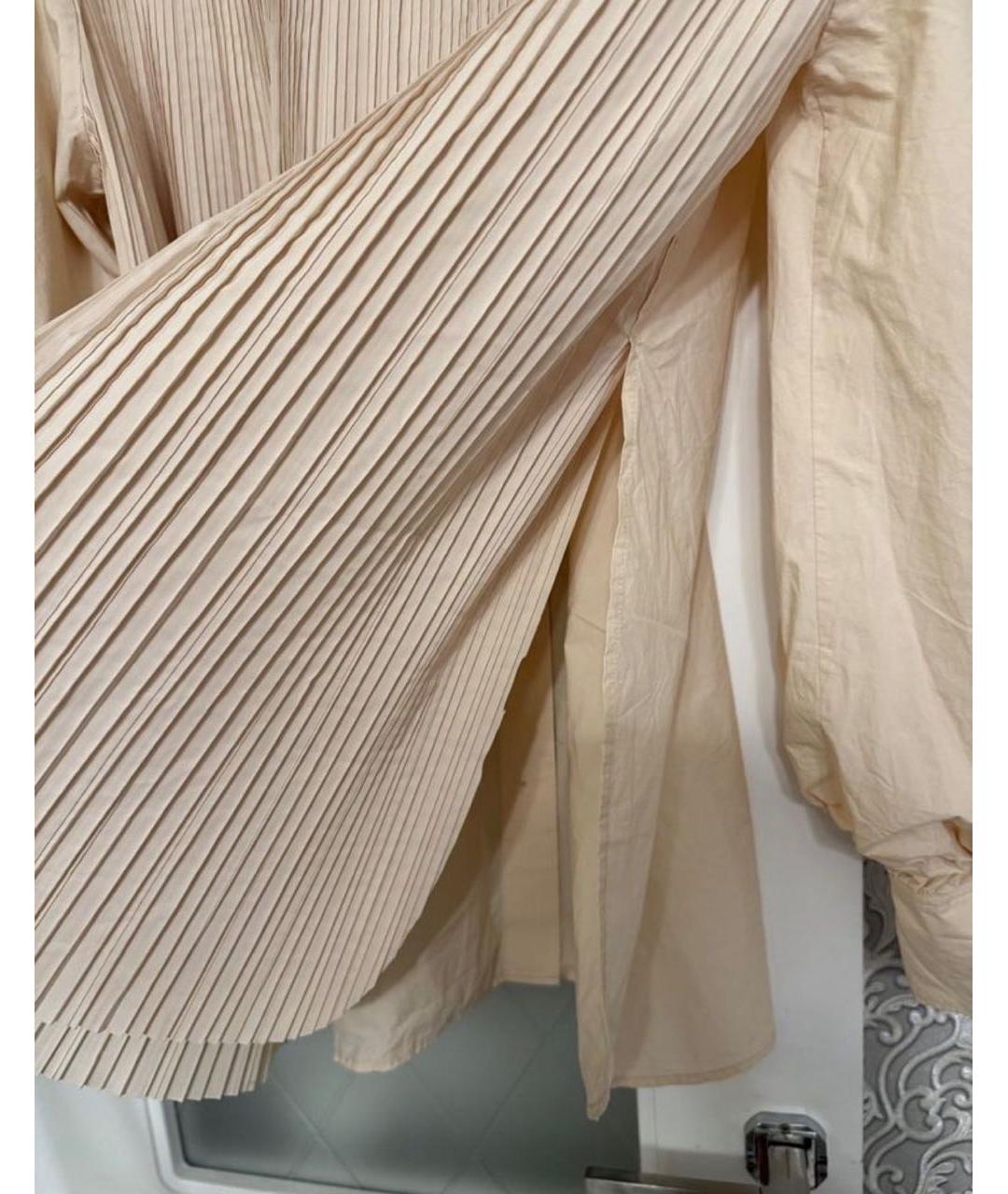 COS Бежевая хлопковая рубашка, фото 5
