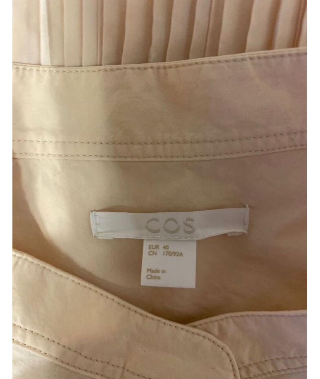 COS Бежевая хлопковая рубашка, фото 3