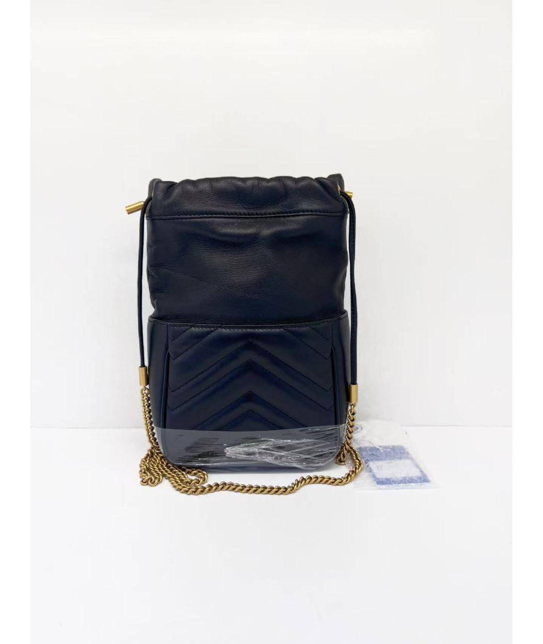 GUCCI Черная кожаная сумка через плечо, фото 3