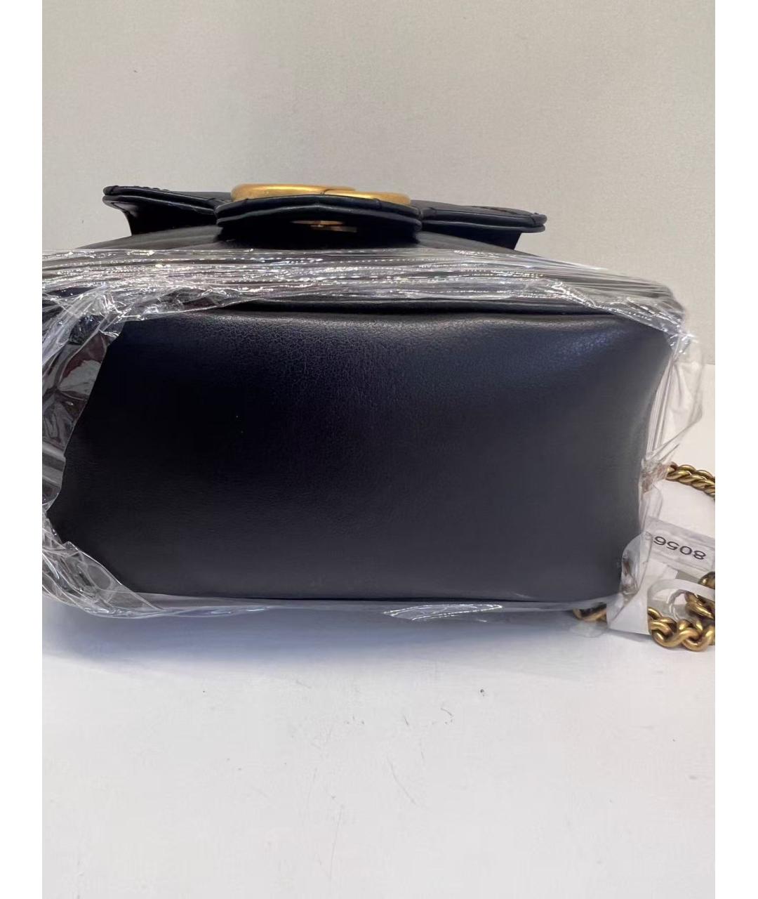 GUCCI Черная кожаная сумка через плечо, фото 5