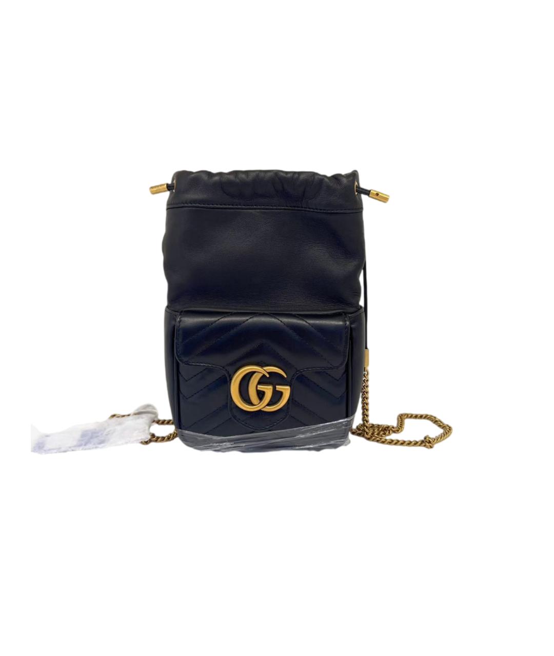 GUCCI Черная кожаная сумка через плечо, фото 8