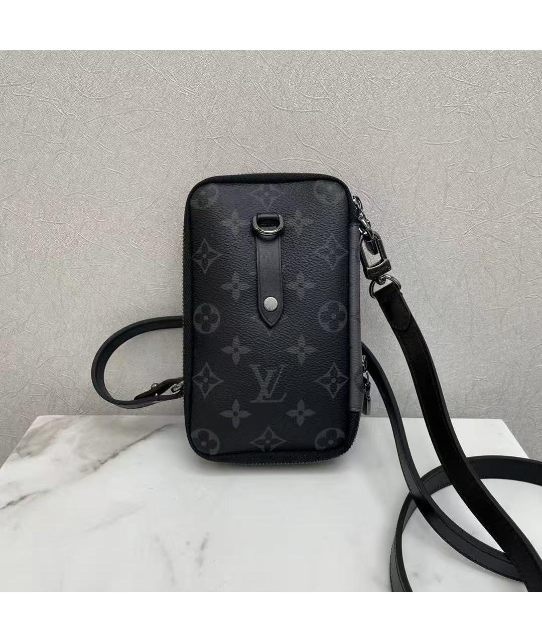 LOUIS VUITTON Черная сумка через плечо, фото 3