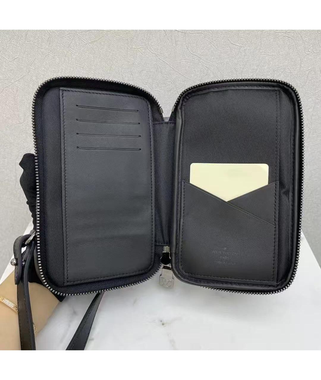 LOUIS VUITTON Черная сумка через плечо, фото 6