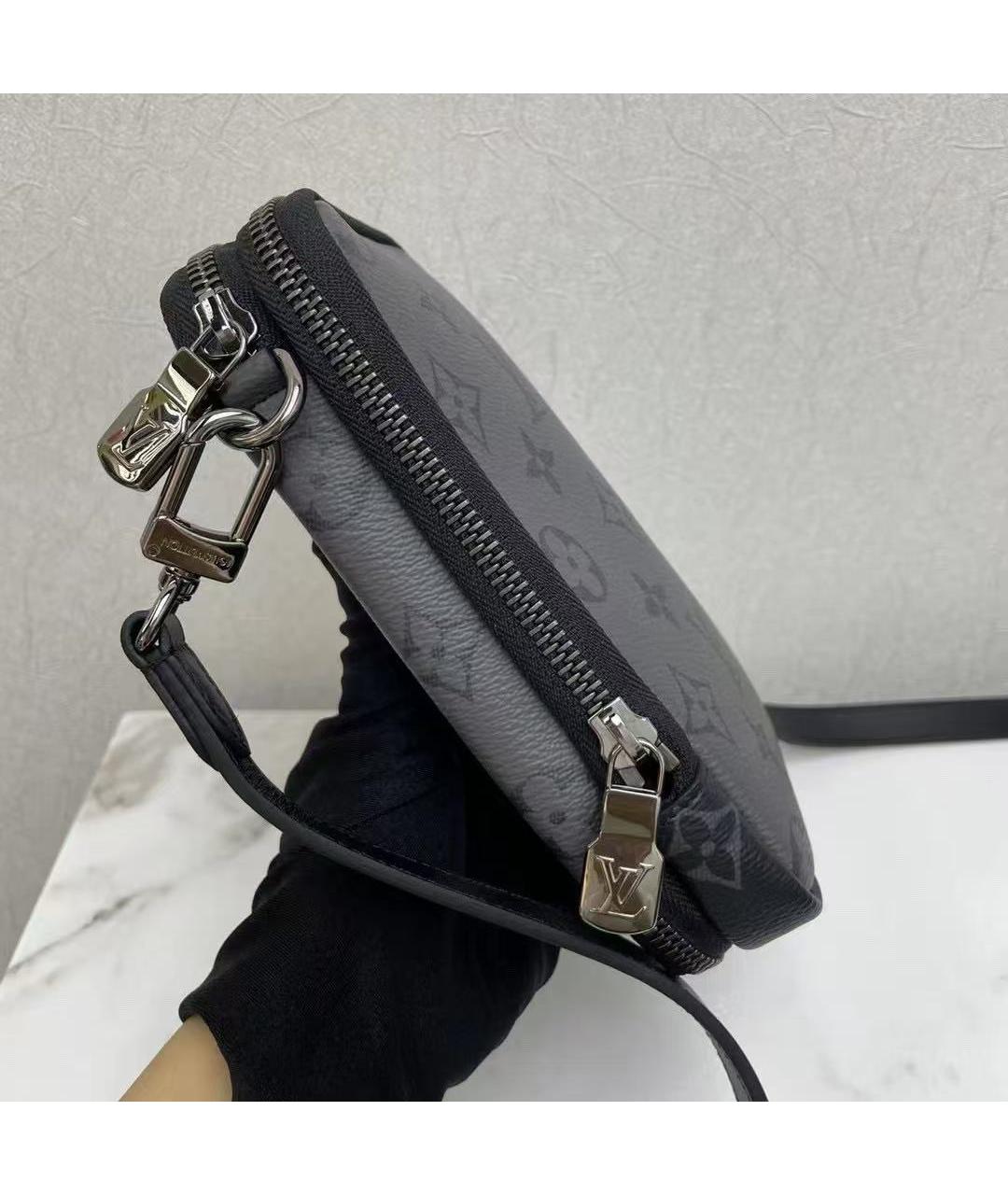 LOUIS VUITTON Черная сумка через плечо, фото 4