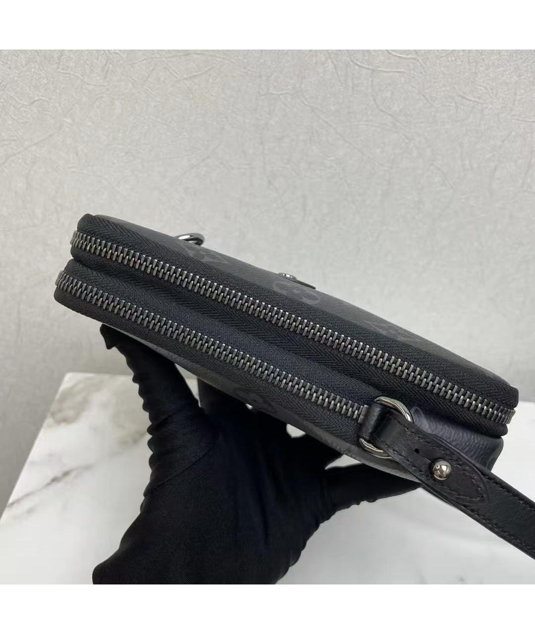 LOUIS VUITTON Черная сумка через плечо, фото 5