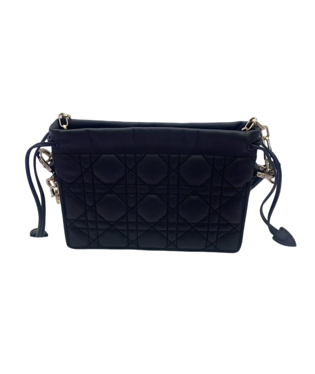 CHRISTIAN DIOR Черная кожаная сумка через плечо, фото 9