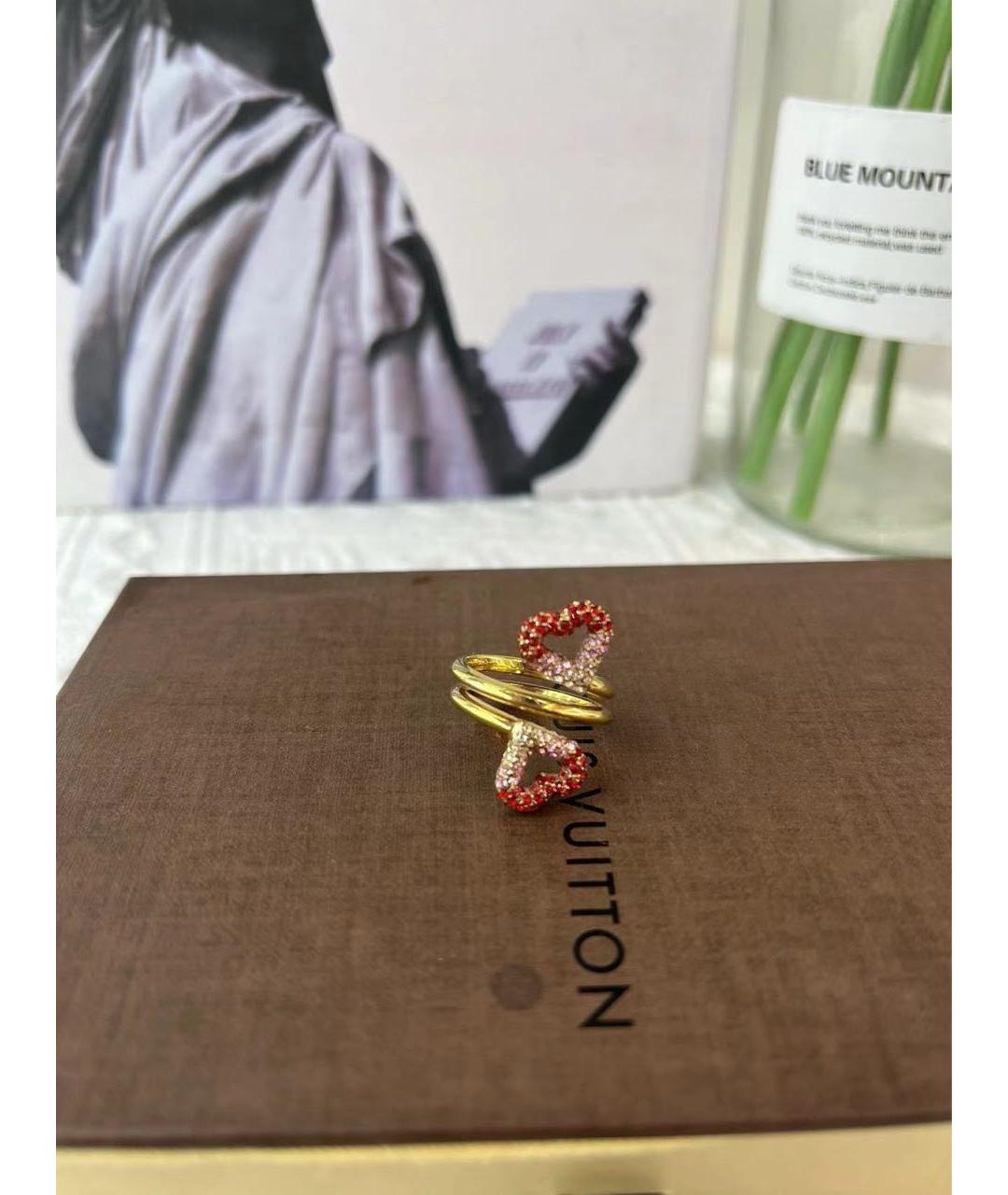 LOUIS VUITTON Золотое металлическое кольцо, фото 2