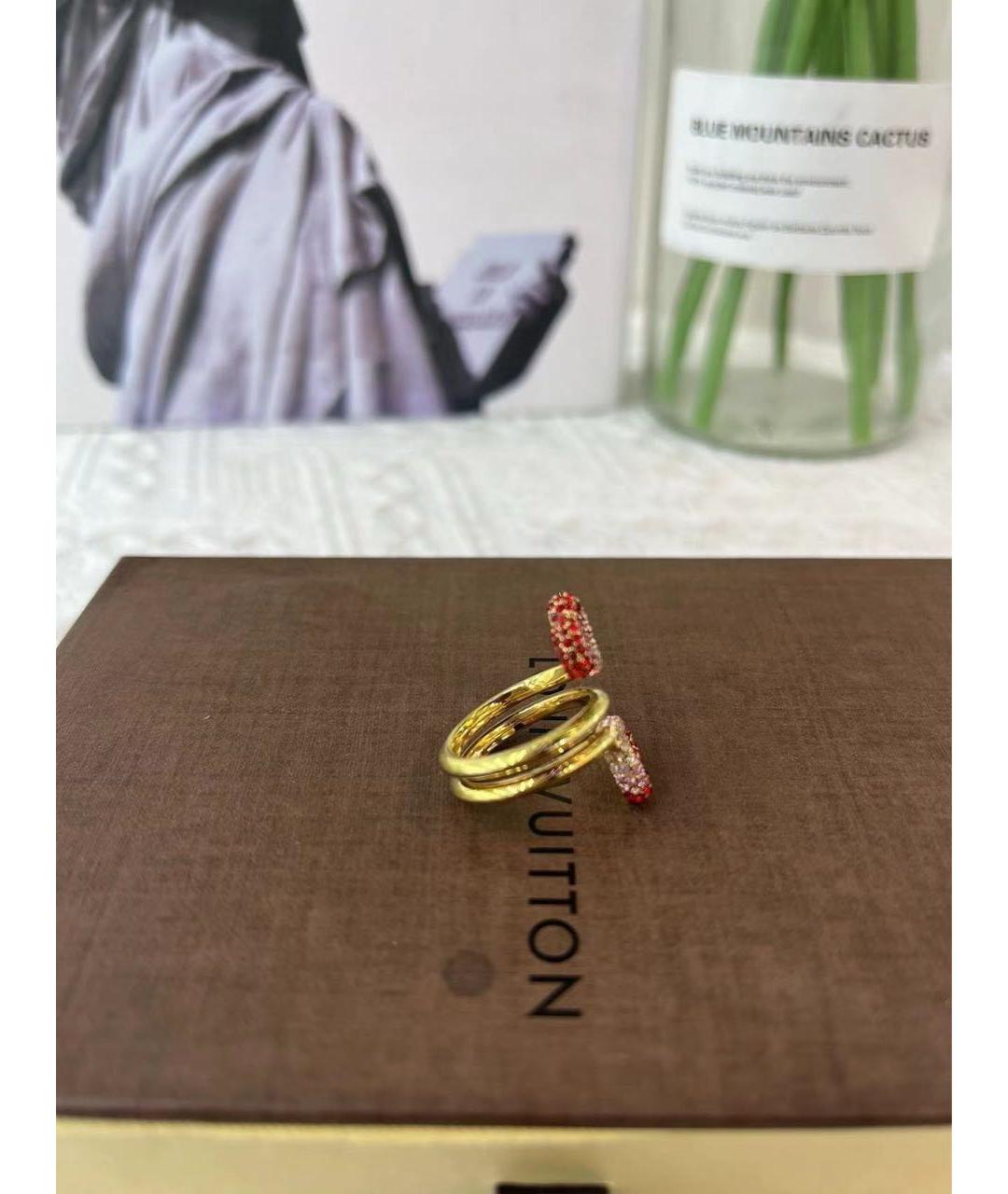 LOUIS VUITTON Золотое металлическое кольцо, фото 5