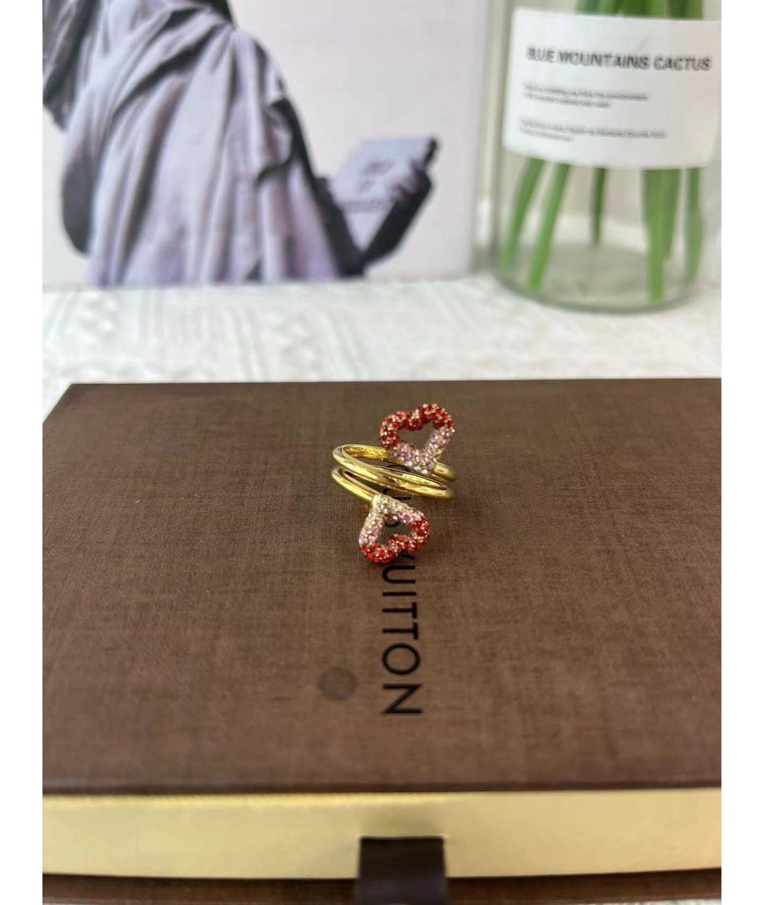 LOUIS VUITTON Золотое металлическое кольцо, фото 7