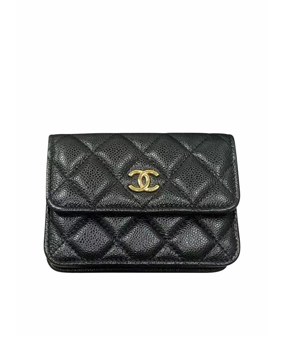 CHANEL Черная кожаная сумка через плечо, фото 1