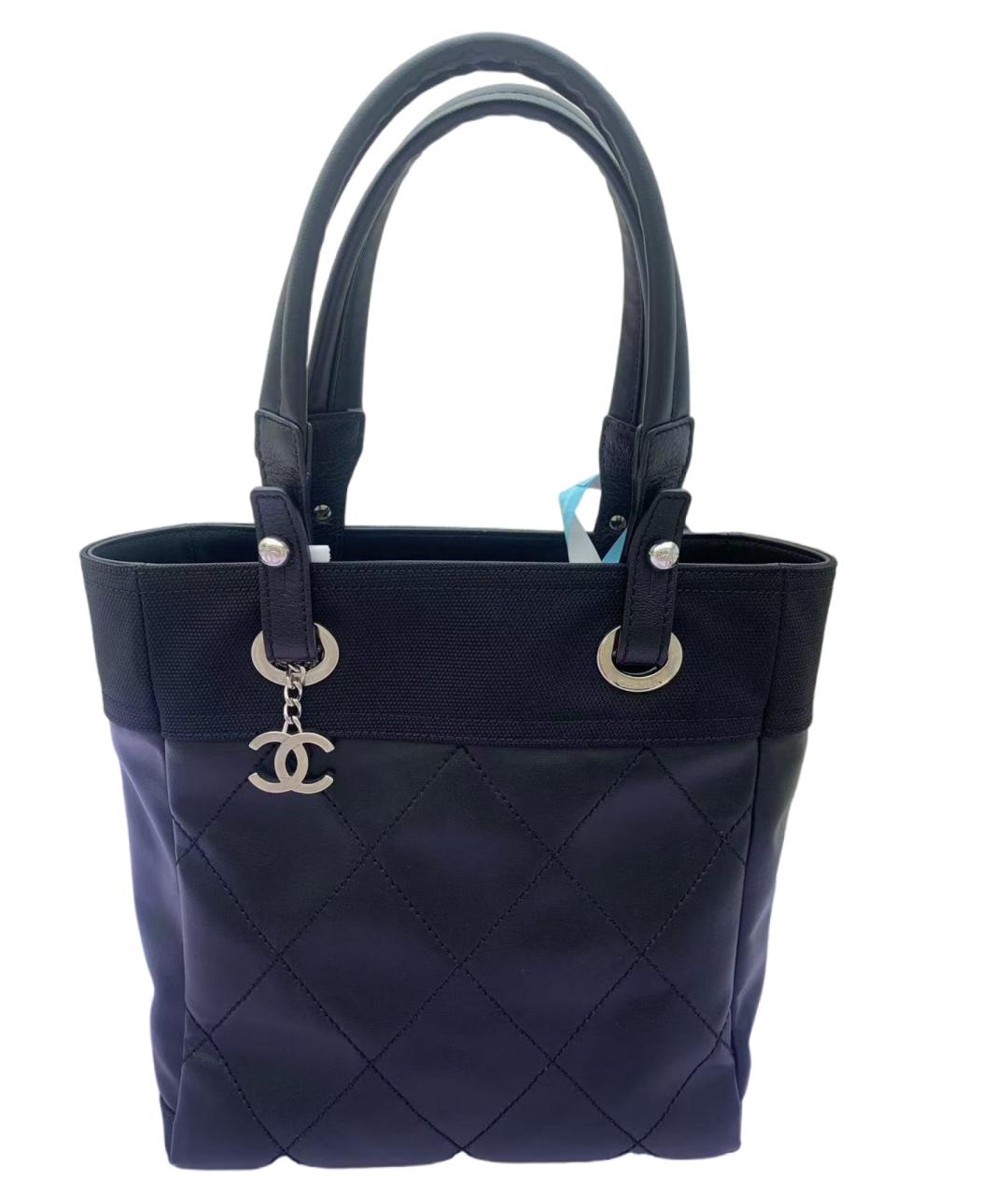 CHANEL Черная сумка тоут, фото 7