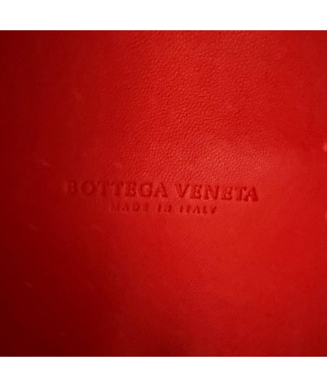 BOTTEGA VENETA Оранжевая кожаная сумка через плечо, фото 7
