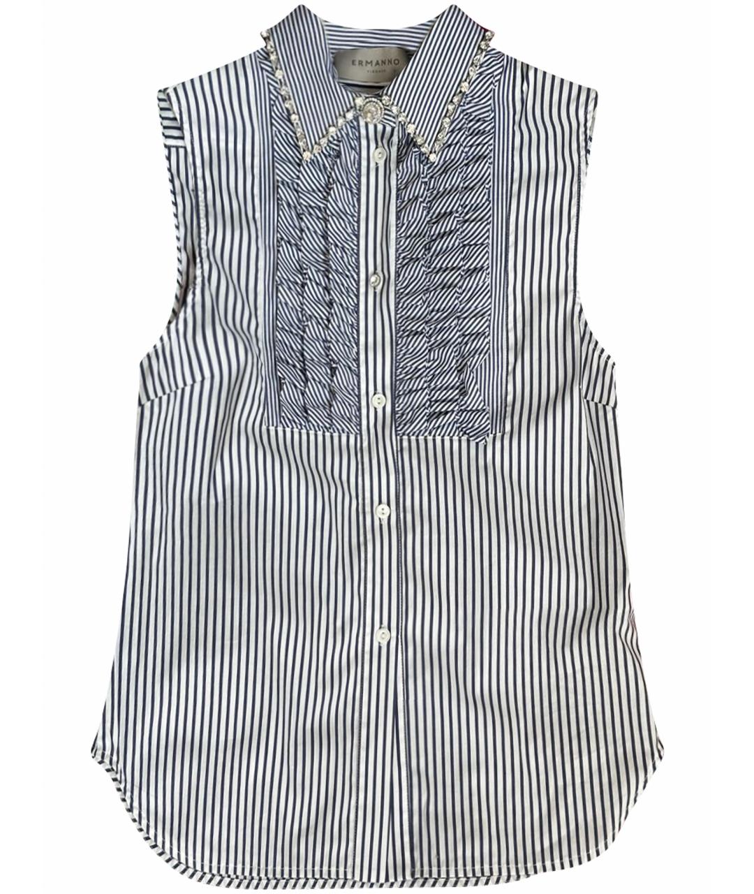 ERMANNO FIRENZE Белая хлопковая рубашка, фото 1