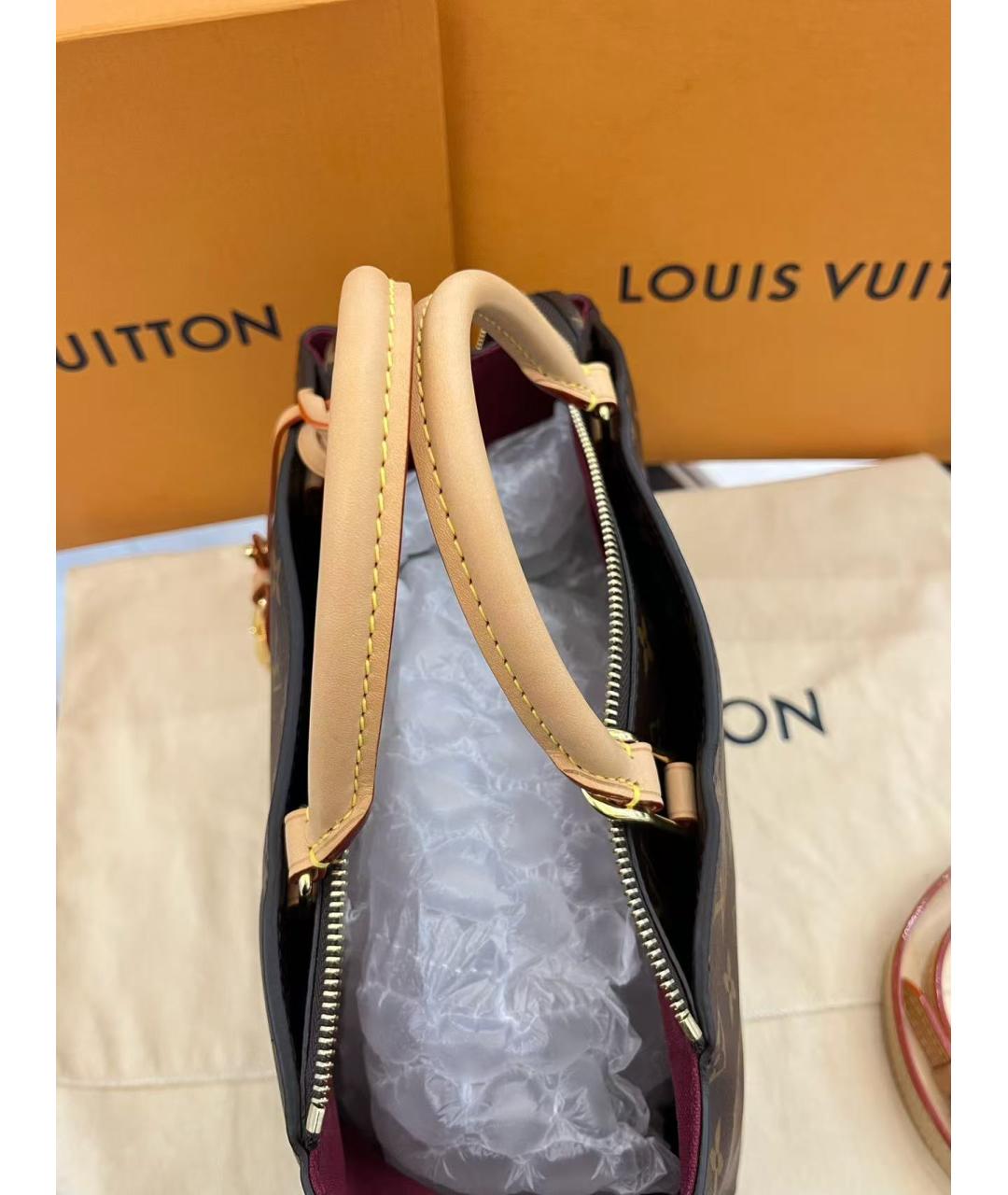 LOUIS VUITTON Коричневая сумка с короткими ручками, фото 4