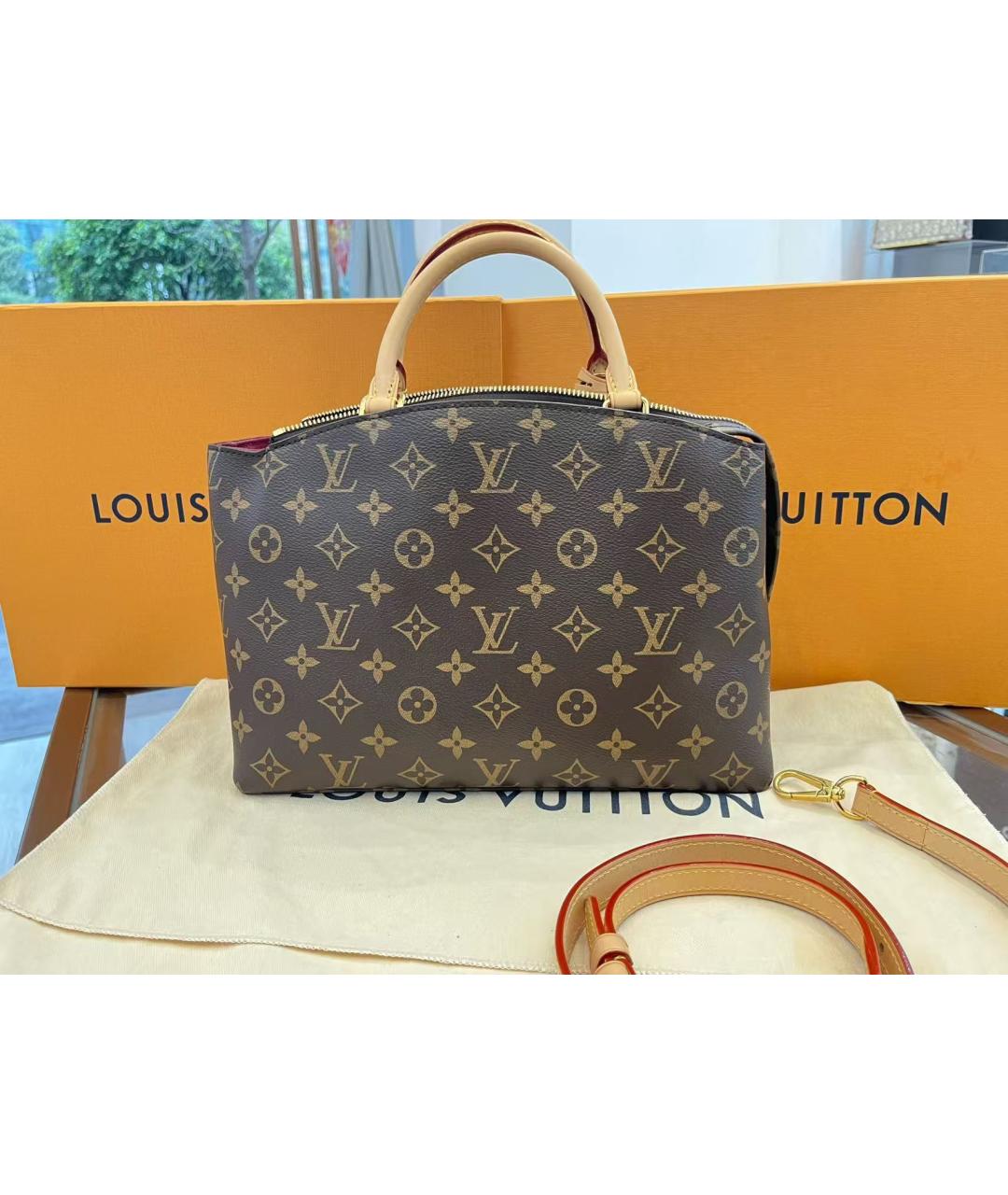 LOUIS VUITTON Коричневая сумка с короткими ручками, фото 2
