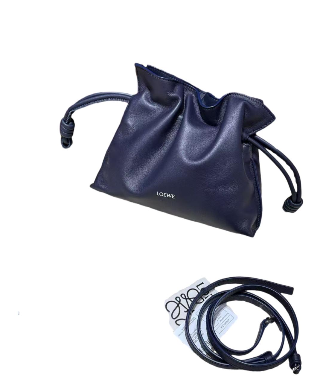 LOEWE Голубая кожаная сумка через плечо, фото 7