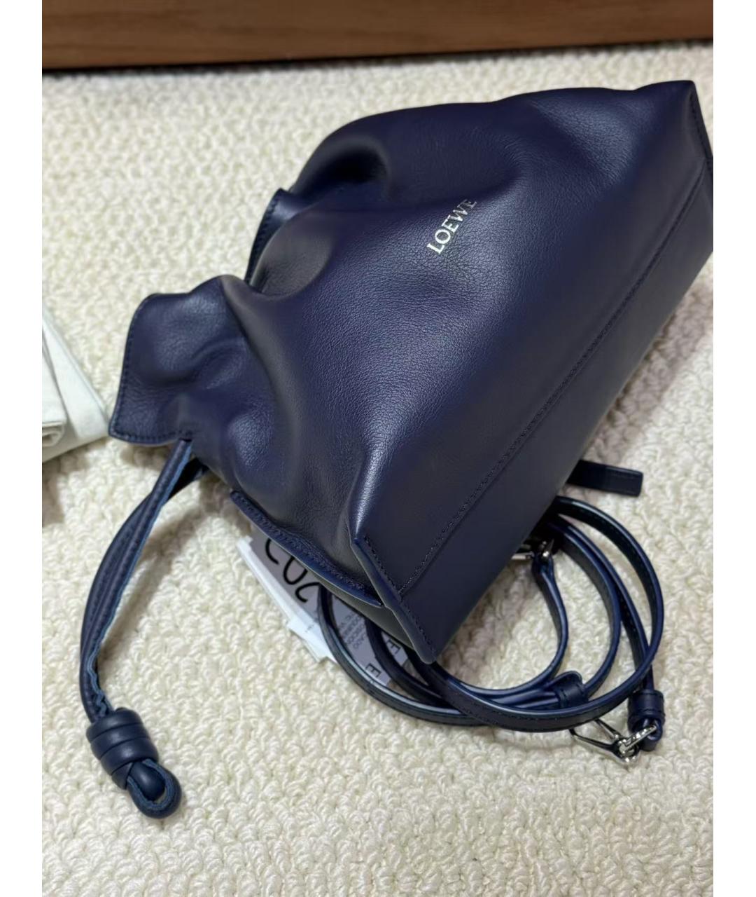 LOEWE Голубая кожаная сумка через плечо, фото 5