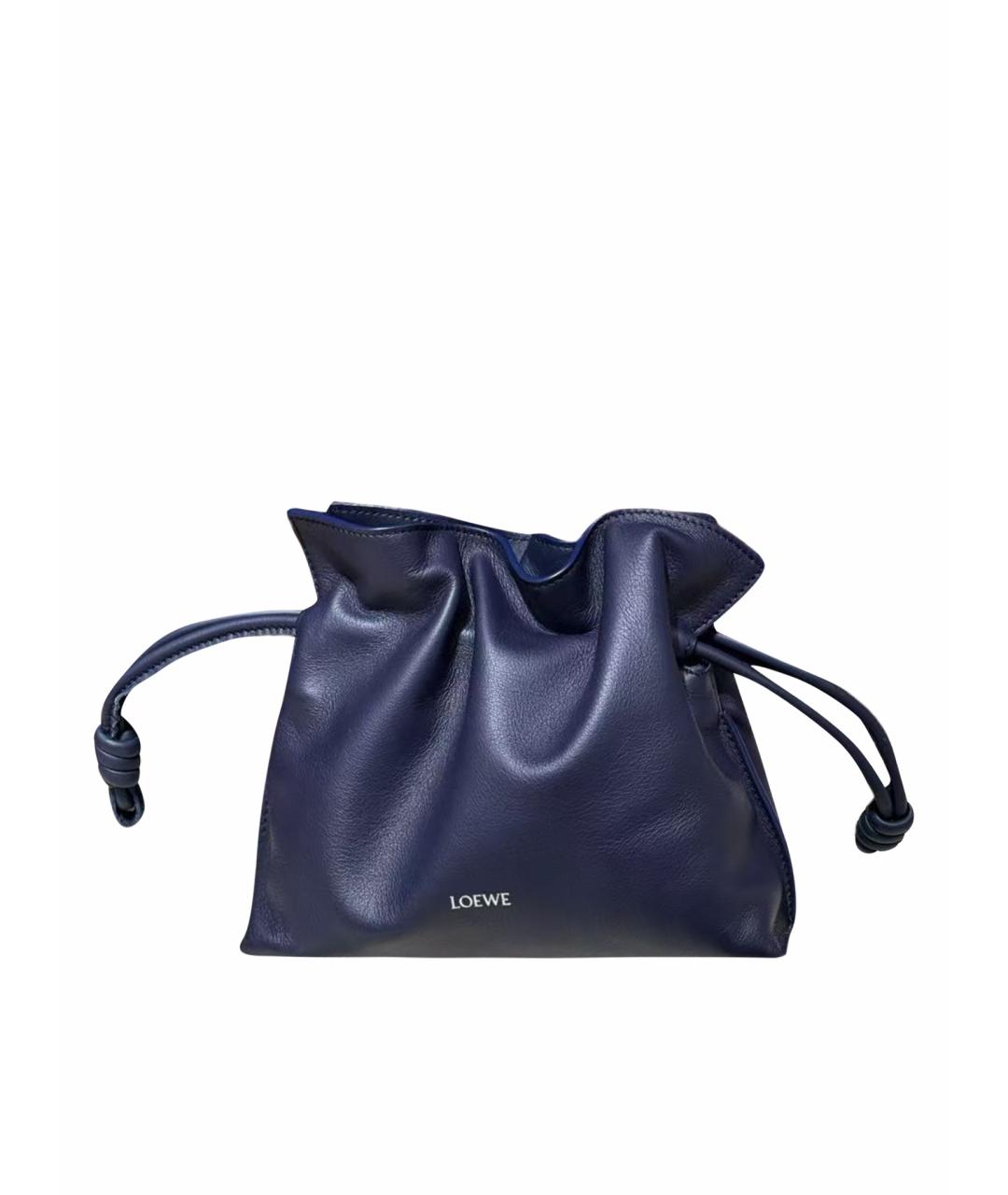 LOEWE Голубая кожаная сумка через плечо, фото 1