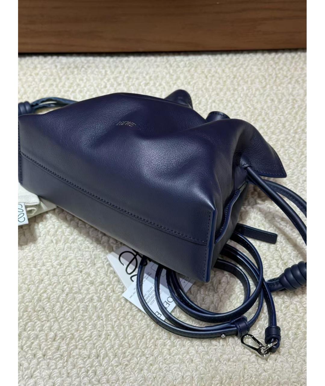 LOEWE Голубая кожаная сумка через плечо, фото 6