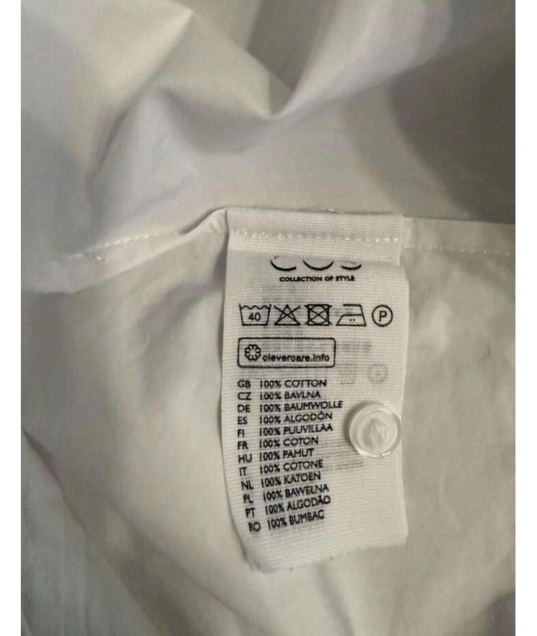 COS Белая хлопковая рубашка, фото 4