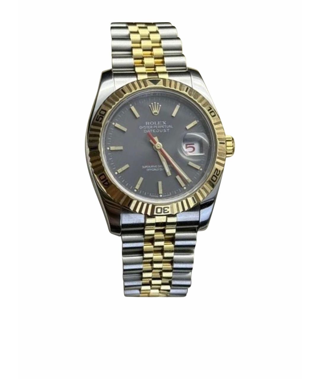 ROLEX Серебряные часы из желтого золота, фото 1