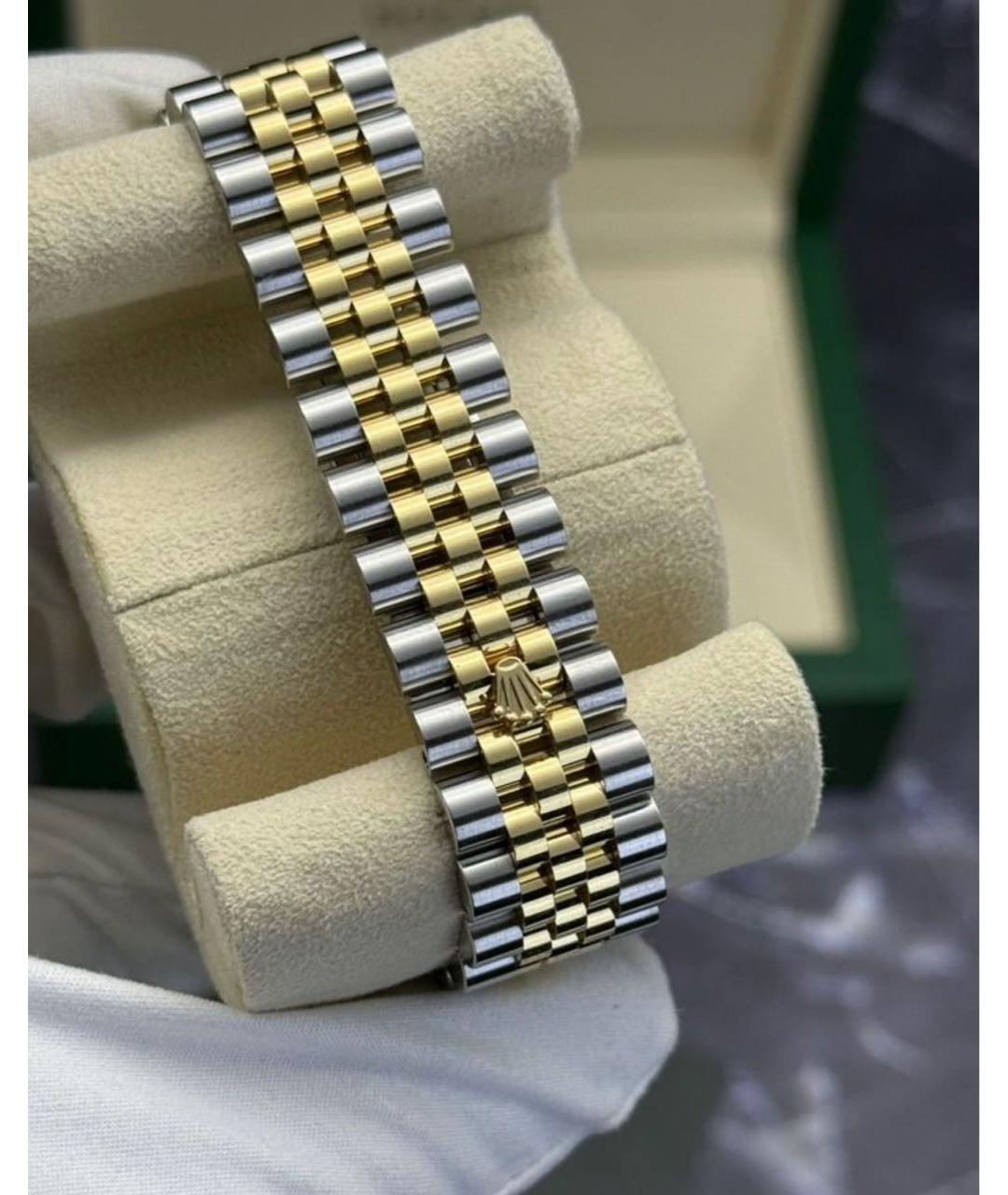 ROLEX Серебряные часы из желтого золота, фото 6