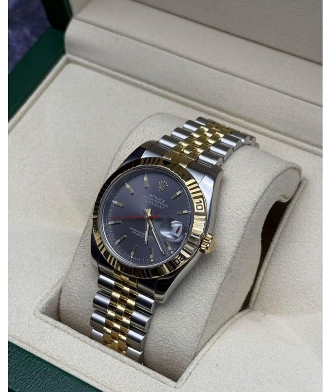 ROLEX Серебряные часы из желтого золота, фото 5