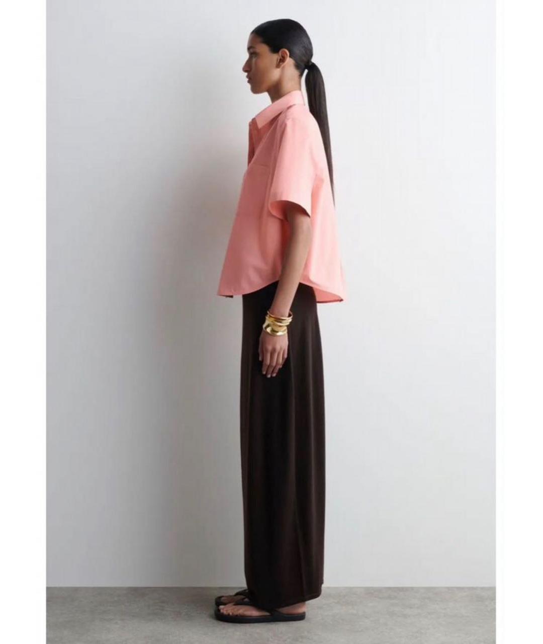 COS Розовая хлопковая рубашка, фото 5