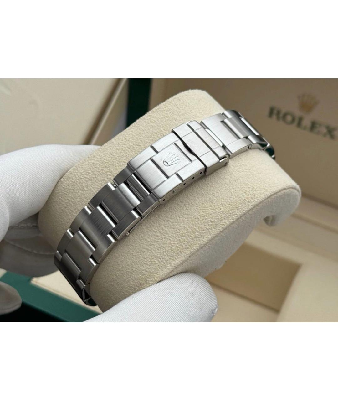 ROLEX Серебряные металлические часы, фото 4