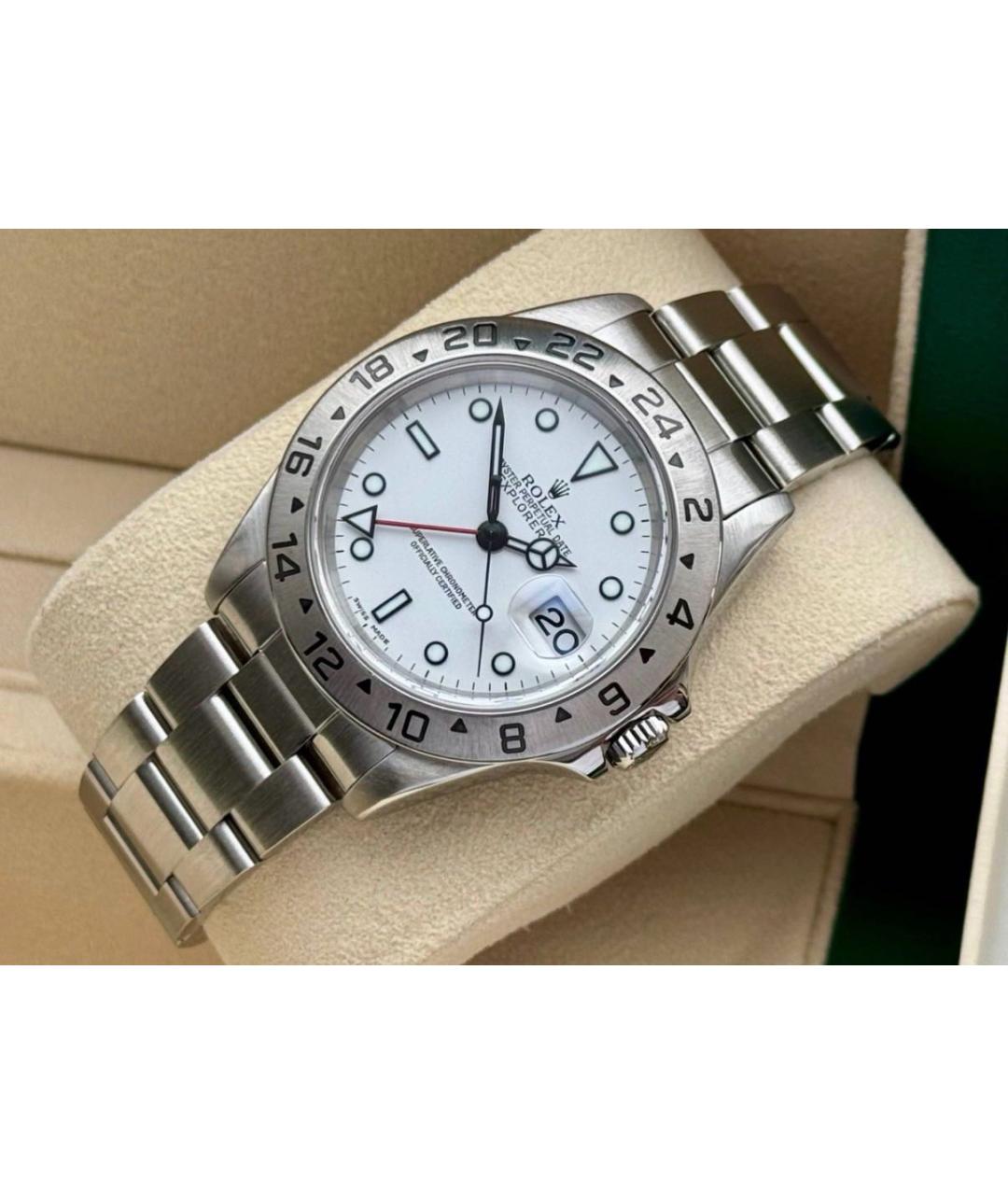 ROLEX Серебряные металлические часы, фото 6