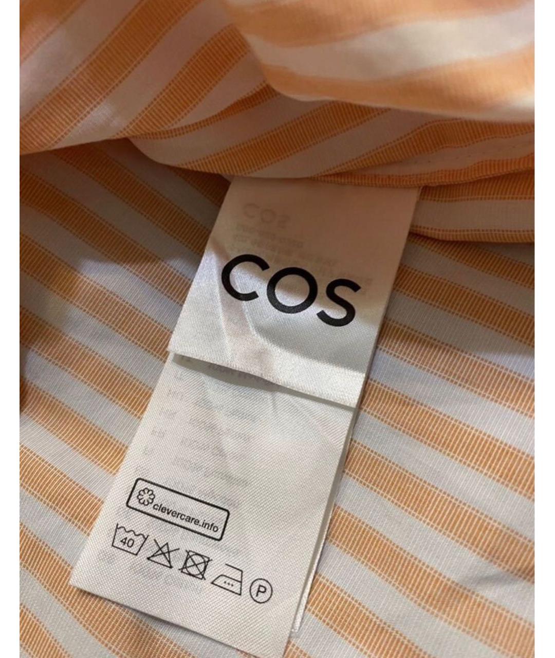 COS Оранжевая хлопковая рубашка, фото 5
